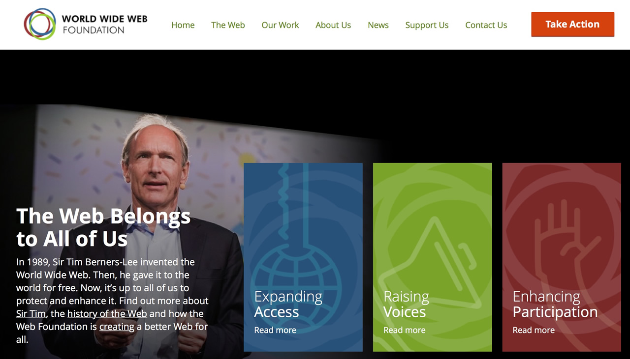 Copie page accueil WWW Foundation